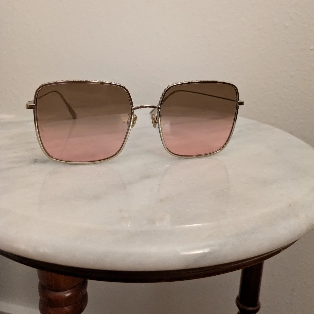 Christian Dior Diorbydior3F Pink and Gold Sunglasses - Picture 4 of 16